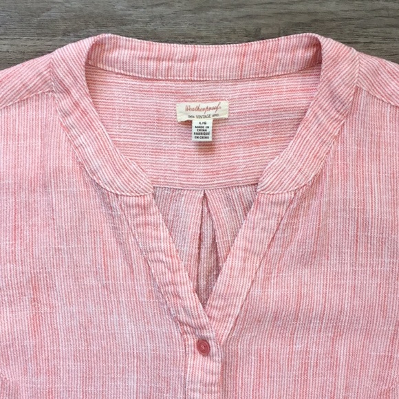 Weatherproof - Sleeveless Top - Pink & White - Picture 2 of 5